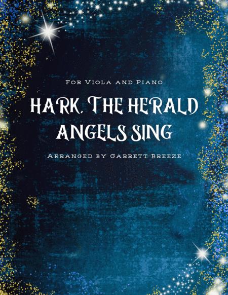 Hark The Herald Angels Sing Solo Viola And Piano Sheet Music