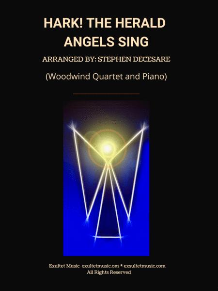 Hark The Herald Angels Sing Woodwind Quartet And Piano Sheet Music