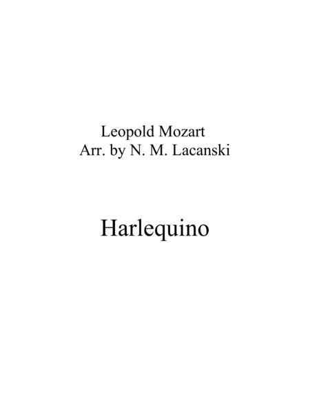 Free Sheet Music Harlequino