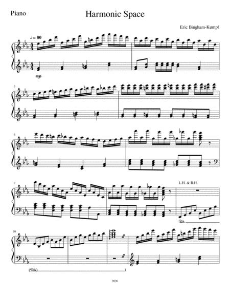 Harmonic Space Sheet Music