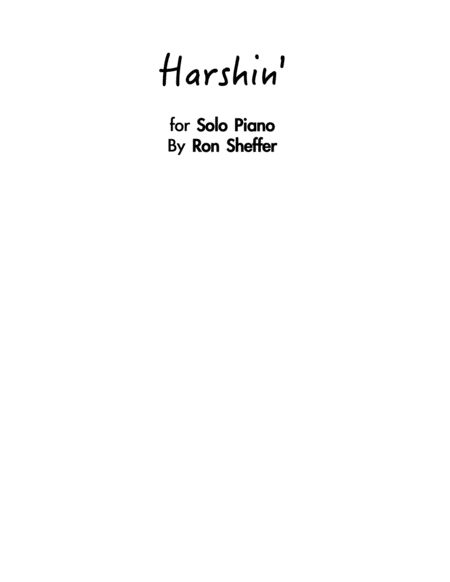 Free Sheet Music Harshin