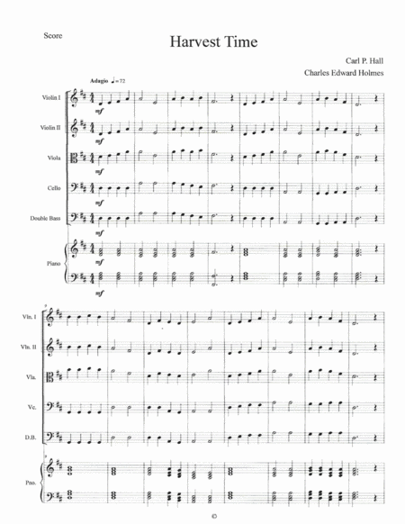 Harvest Time String Orchestra Set Sheet Music