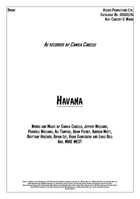 Havana Drums Sheet Music