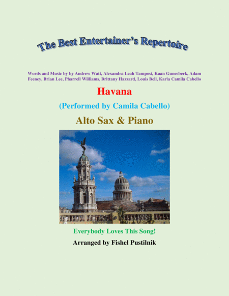 Havana For Alto Sax And Piano Video Sheet Music