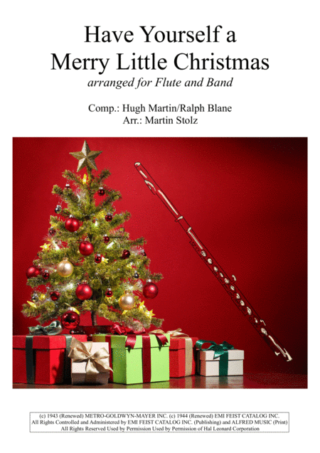 Free Sheet Music Have Yourself A Merry Little Christmas Arranged For Flute And Band