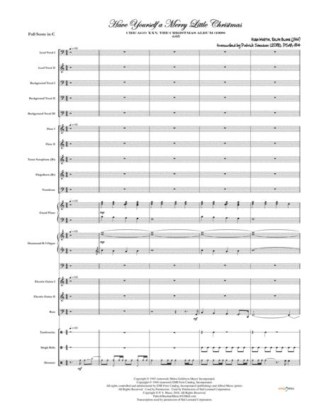 Have Yourself A Merry Little Christmas Chicago Full Score Set Of Parts Sheet Music