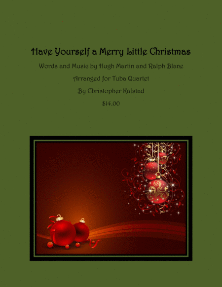 Free Sheet Music Have Yourself A Merry Little Christmas Eett