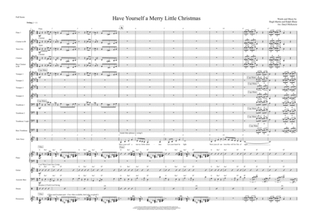 Have Yourself A Merry Little Christmas Female Vocal With Big Band Key Of G Major Ella Fitzgerald Style Sheet Music