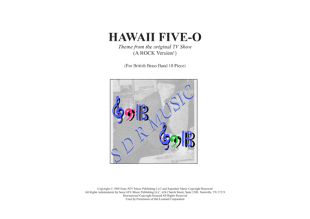 Hawaii Five O Theme For Brass Band 10 11 Piece Sheet Music