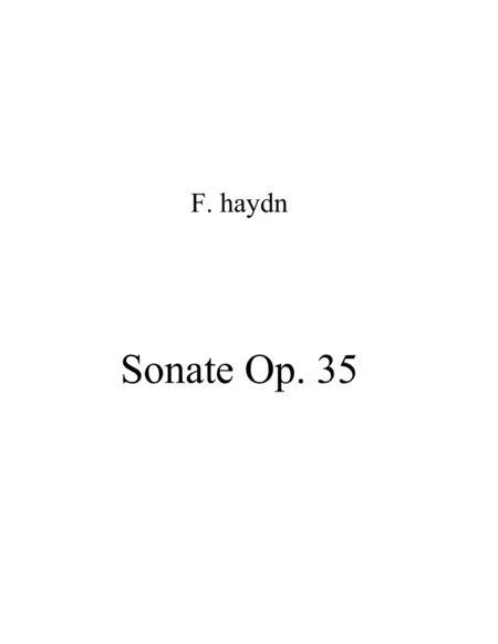 Haydn Sonata In C Hob Xvi 35 01 Icanpiano Style Sheet Music