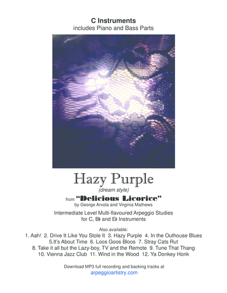 Free Sheet Music Hazy Purple For Flute Or Violin