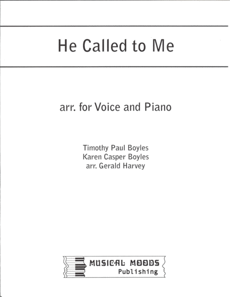 Free Sheet Music He Called To Me