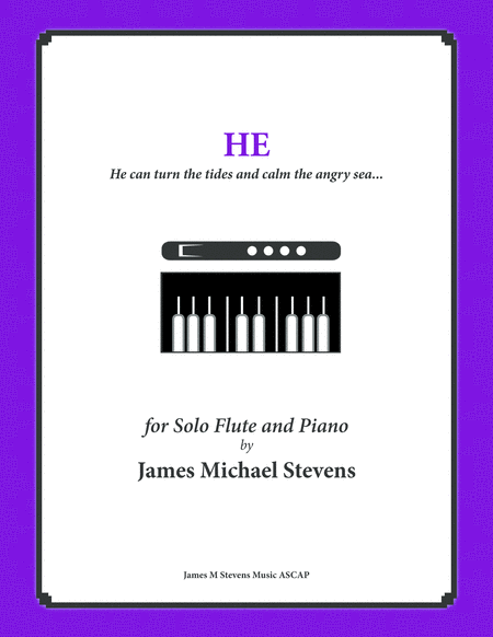 He Inspirational Music Flute Piano Sheet Music