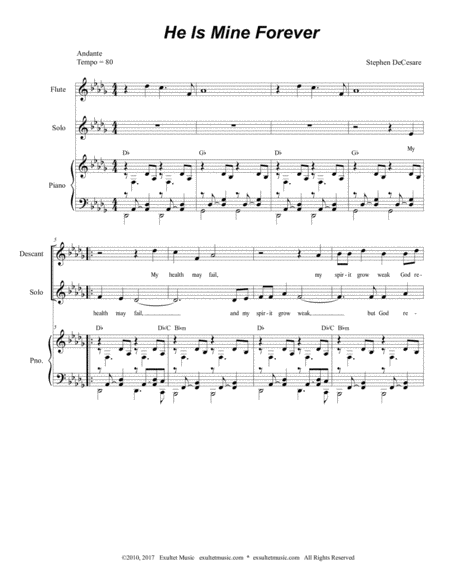 He Is Mine Forever Sheet Music