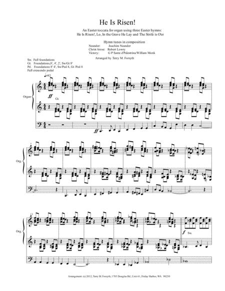He Is Risen Easter Toccata Sheet Music