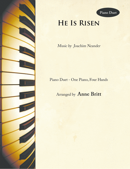 He Is Risen Piano Duet Sheet Music