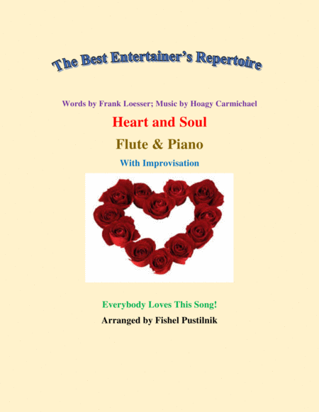 Free Sheet Music Heart And Soul For Flute And Piano With Improvisation