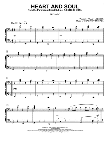 Heart And Soul Sheet Music