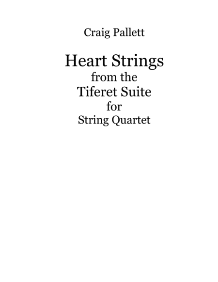 Heart Strings String Quartet Score And Parts Sheet Music