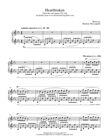 Free Sheet Music Heartbroken