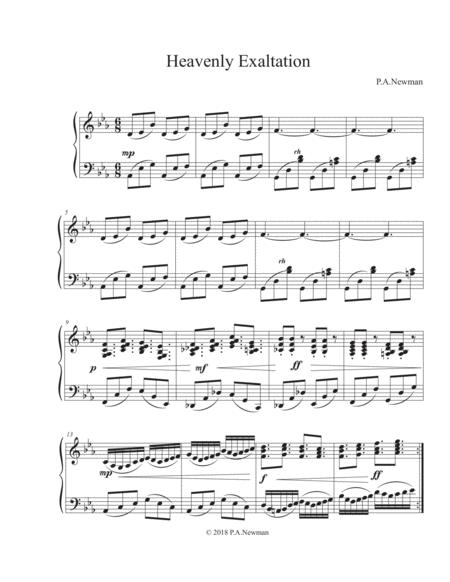 Free Sheet Music Heavenly Exaltation