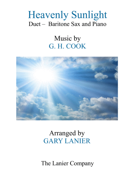 Heavenly Sunlight Duet Baritone Sax Piano With Score Part Sheet Music