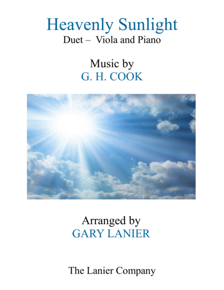 Heavenly Sunlight Duet Viola Piano With Score Part Sheet Music