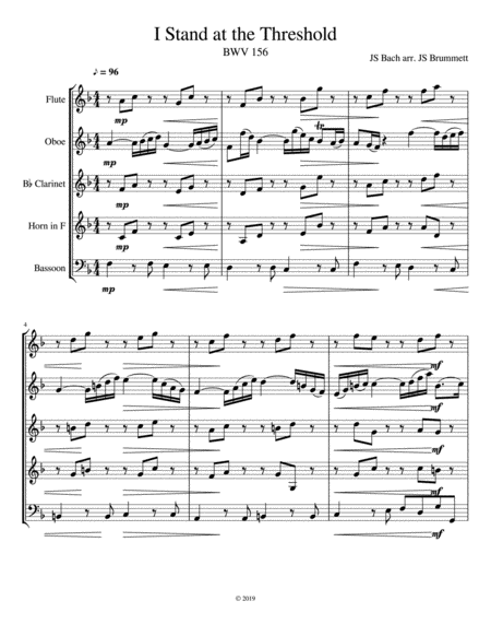 Heavenly Sunlight Piano Accompaniment For Oboe Viola Sheet Music