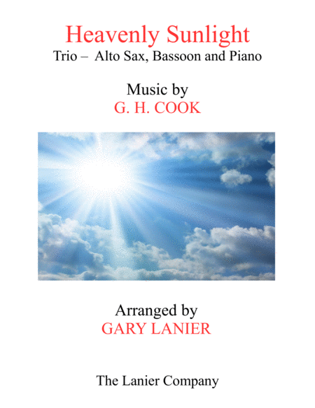 Heavenly Sunlight Trio Alto Sax Bassoon Piano With Score Parts Sheet Music