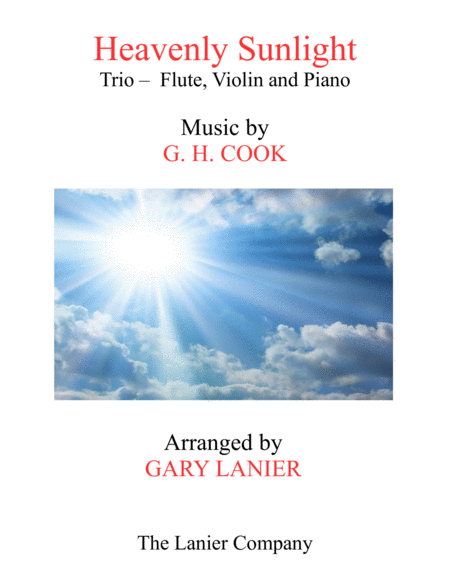 Heavenly Sunlight Trio Flute Violin Piano With Score Parts Sheet Music