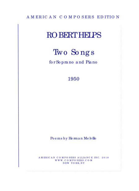 Free Sheet Music Helps Two Songs
