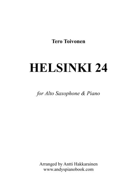 Free Sheet Music Helsinki 24 Alto Saxophone Piano