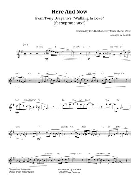 Here And Now Soprano Saxophone Sheet Music