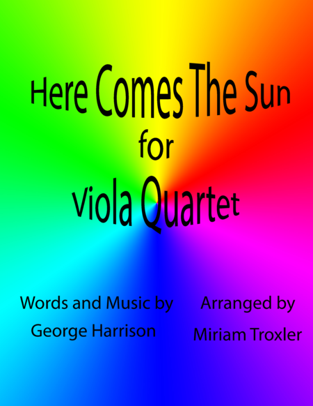 Free Sheet Music Here Comes The Sun For Viola Quartet