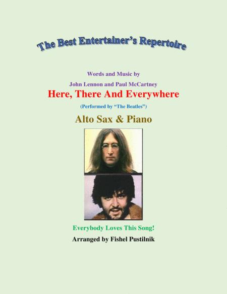 Here There And Everywhere For Alto Sax And Piano Video Sheet Music