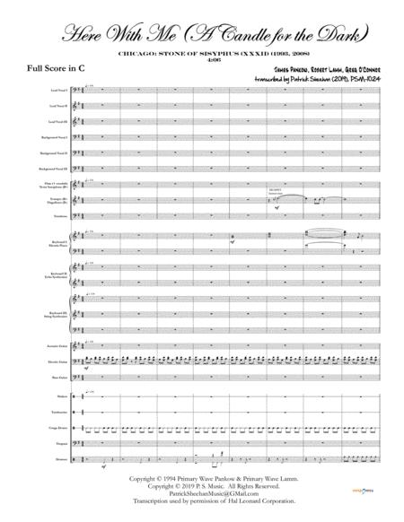 Here With Me A Candle For The Dark Chicago Full Score Set Of Parts Sheet Music