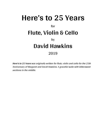 Heres To 25 Years Sheet Music