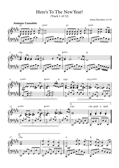 Heres To The New Year Sheet Music