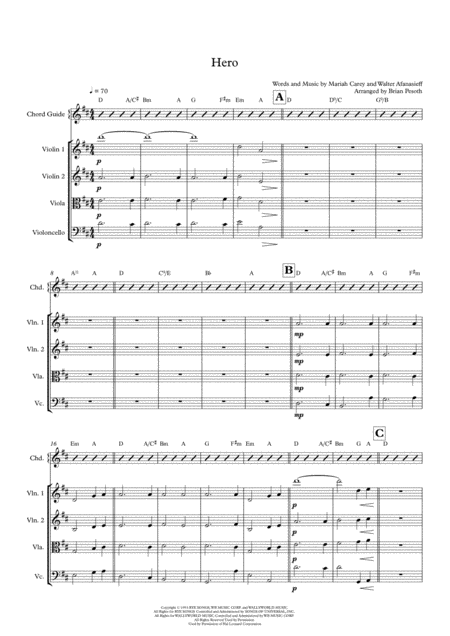 Free Sheet Music Hero String Supplement