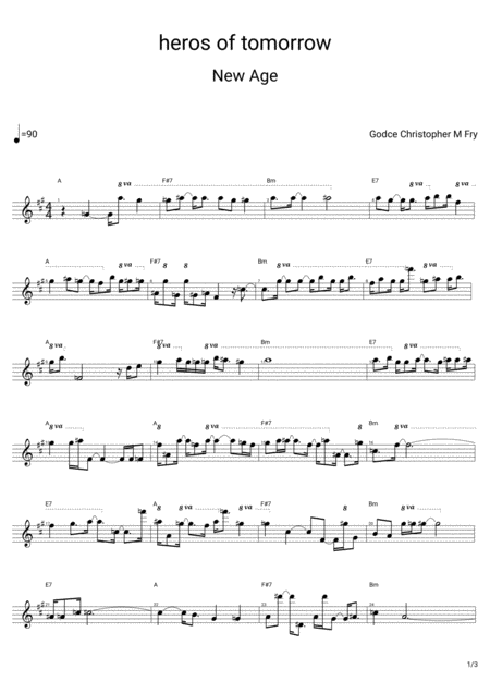 Heros Of Tomorrow Sheet Music