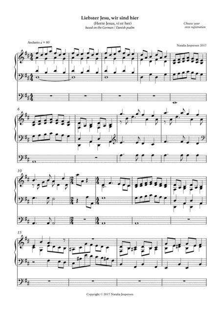 Herre Jesus Vi Er Her Sheet Music