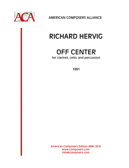 Hervig Off Center Sheet Music