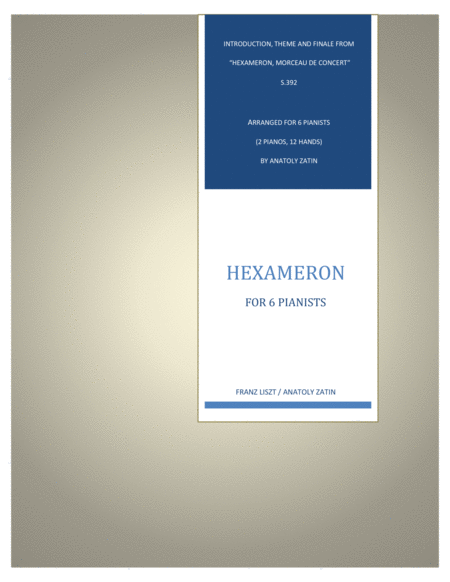 Free Sheet Music Hexameron For 6 Pianists