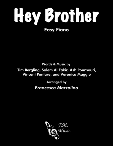 Hey Brother Easy Piano Sheet Music