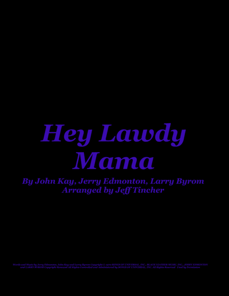 Hey Lawdy Mama Sheet Music