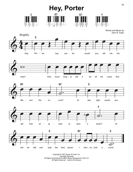 Hey Porter Sheet Music