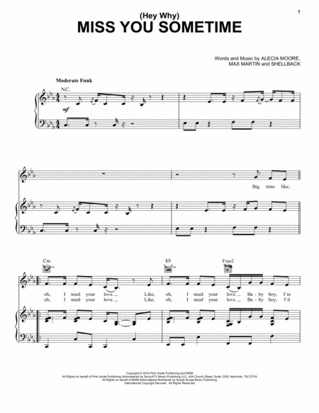 Free Sheet Music Hey Why Miss You Sometime