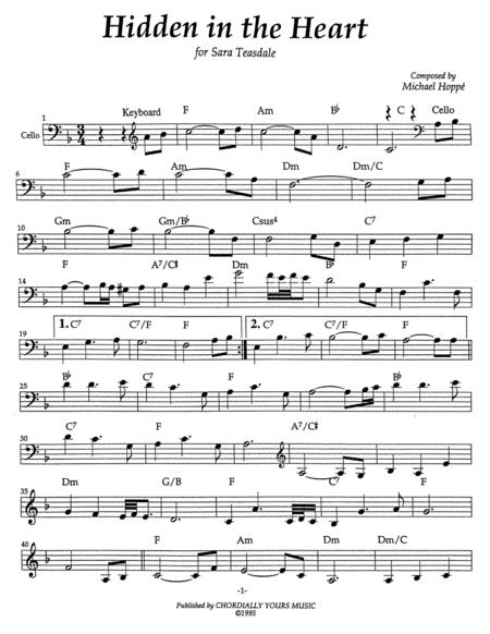 Hidden In The Heart Sheet Music