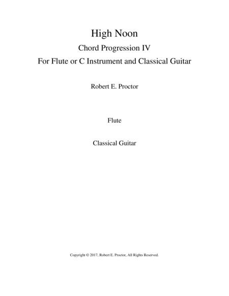 High Noon For Flute And Guitar Sheet Music