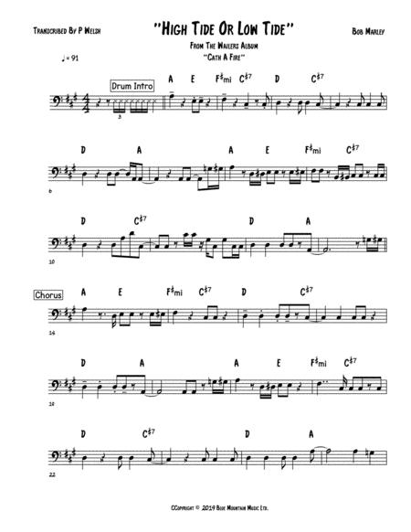 High Tide Or Low Tide Bass Guitar Sheet Music